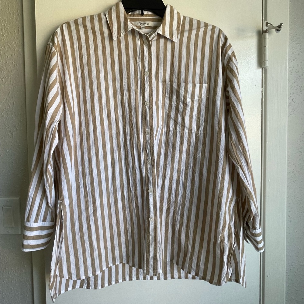 Madewell Signature Poplin Oversized Shirt